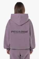 Atna Logo Oversized Hoodie Washed Dusty Grape-1