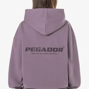 Atna Logo Oversized Hoodie Washed Dusty Grape-1