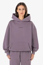Atna Logo Oversized Hoodie Washed Dusty Grape