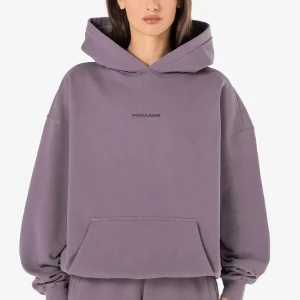 Atna Logo Oversized Hoodie Washed Dusty Grape