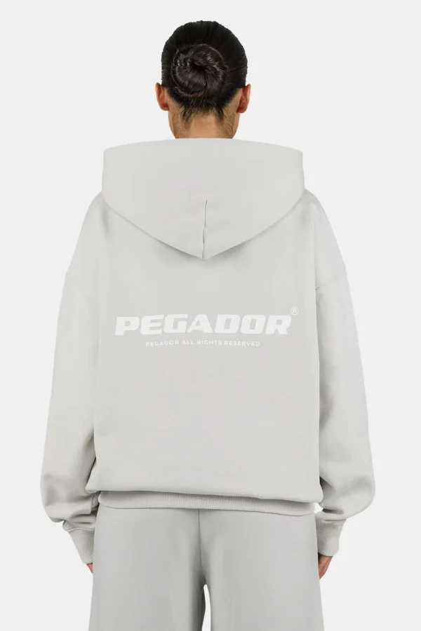 Atna Logo Oversized Hoodie Washed Pure Grey-1