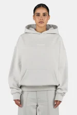 Atna Logo Oversized Hoodie Washed Pure Grey
