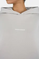 Atna Logo Oversized Hoodie Washed Pure Grey-2