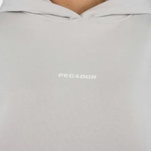 Atna Logo Oversized Hoodie Washed Pure Grey-2