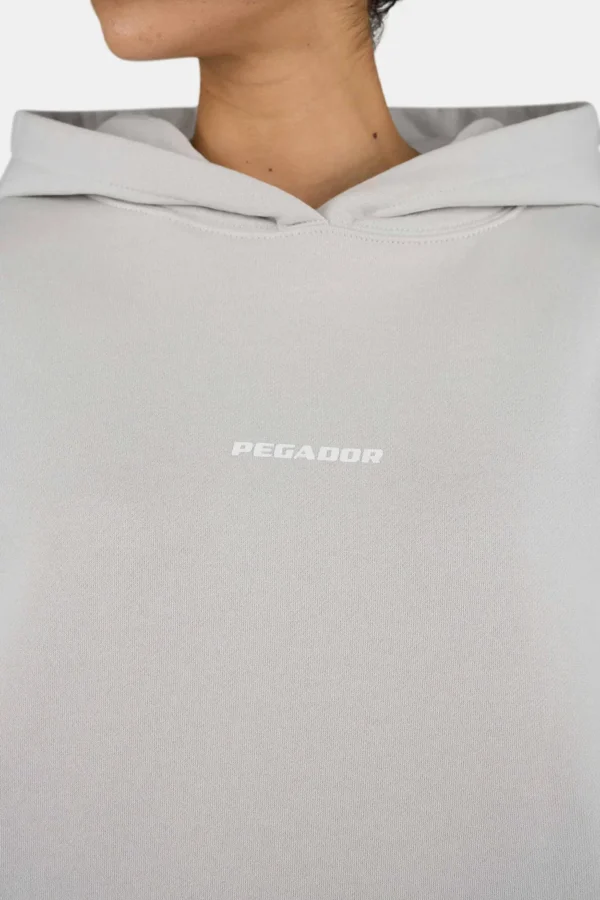 Atna Logo Oversized Hoodie Washed Pure Grey-2