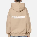 Atna Logo Oversized Hoodie Washed Safari Sand White