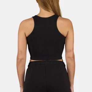 Ayla Crop Top Black White-1