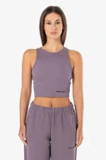 Ayla Crop Top Dusty Grape