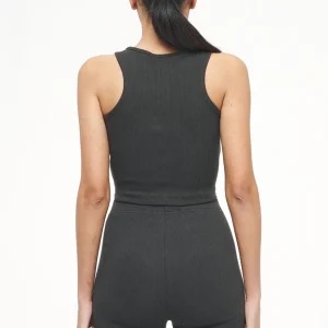 Ayla Crop Top Vintage Washed Iron Grey-1