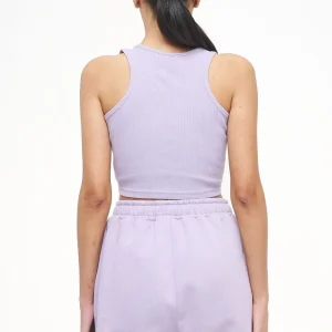 Ayla Crop Top Vintage Washed Purple Paste-1