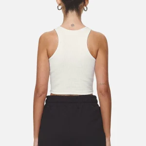 Ayla Crop Top Washed Coconut Milk Black-1