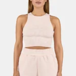 Ayla Crop Top Washed Dusty Rose