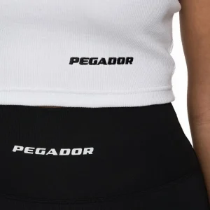 Ayla Crop Top White Black-1