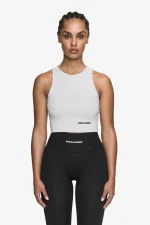 Ayla Crop Top White Black