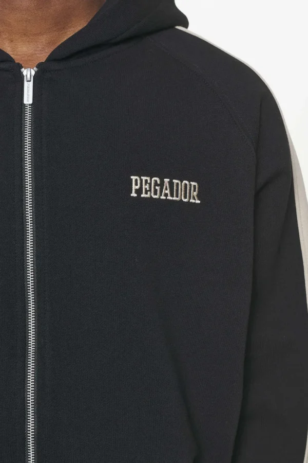 Aytoun Raglan Sweat Jacket Vintage Washed Onyx Black-2