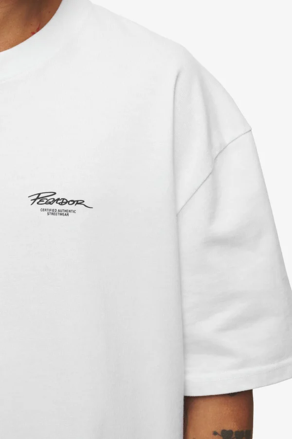 Banberry Oversized Tee White-2