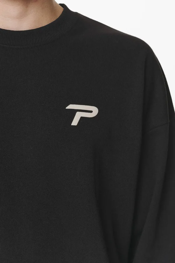 Barone Oversized Longsleeve Black-3