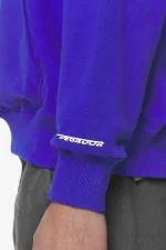 Barone Raglan Hoodie Washed Endless Blue-2