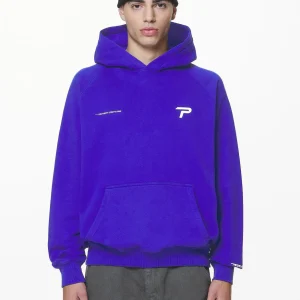 Barone Raglan Hoodie Washed Endless Blue