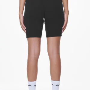 Barrie Rib Biker Shorts Black-1