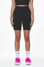 Barrie Rib Biker Shorts Black