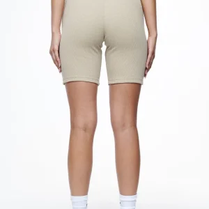 Barrie Rib Biker Shorts Vintage Washed Espresso-1