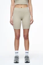 Barrie Rib Biker Shorts Vintage Washed Espresso