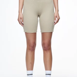 Barrie Rib Biker Shorts Vintage Washed Espresso