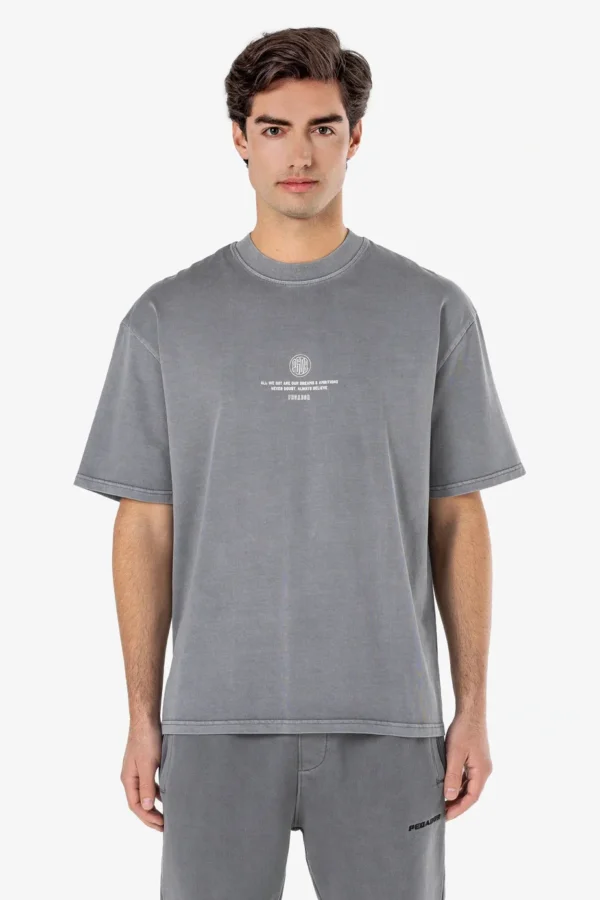 Baylor Oversized Tee Vintage Grey