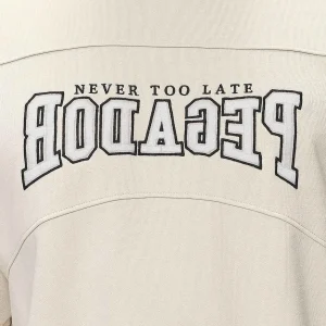 Beech Terry Boxy Tee Washed Desert Sand-2