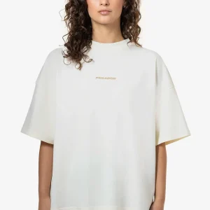 Bel Air Heavy Oversized Tee Vintage Washed Unbleached Espresso Gum