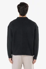 Beldon Collar Rib Longsleeve Vintage Black-1