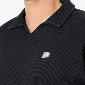 Beldon Collar Rib Longsleeve Vintage Black-2