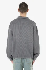 Beldon Collar Rib Longsleeve Vintage Grey-1