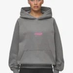 Belly Oversized Hoodie Washed Deep Grey