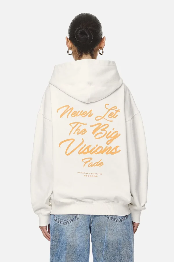Berri Oversized Zip Hoodie Washed Coconut Milk-1
