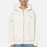 Berri Oversized Zip Hoodie Washed Coconut Milk