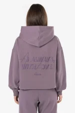 Blair Oversized Hoodie Washed Dusty Grape-1