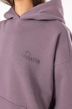 Blair Oversized Hoodie Washed Dusty Grape-2