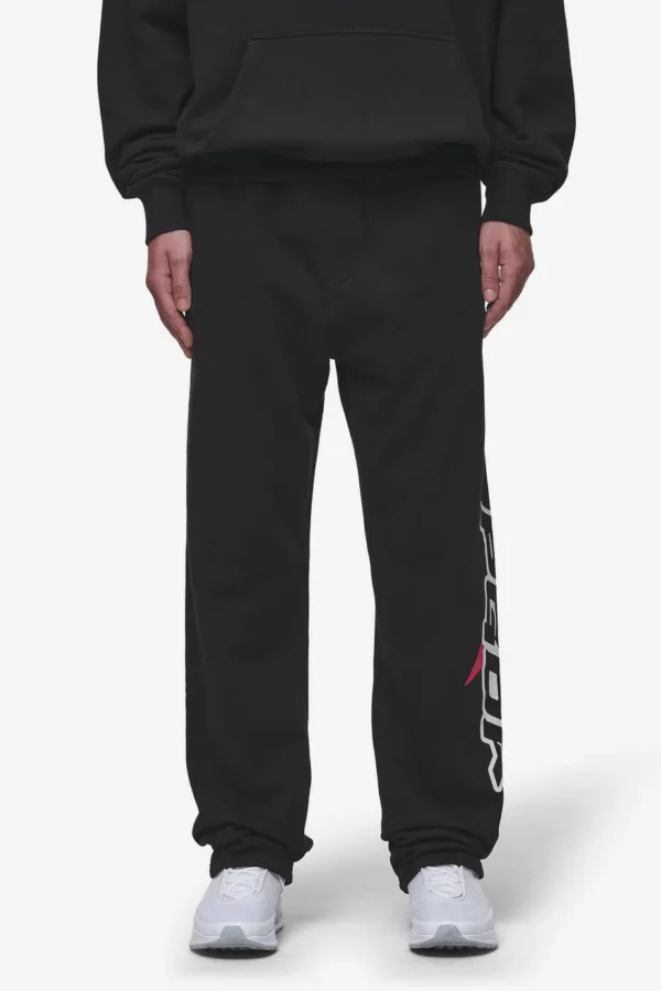 Blamor Wide Sweat Pants Washed Black