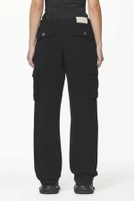 Bodo Wide Cargo Pants Black-1