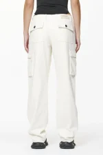 Bodo Wide Cargo Pants Salty Cream-1
