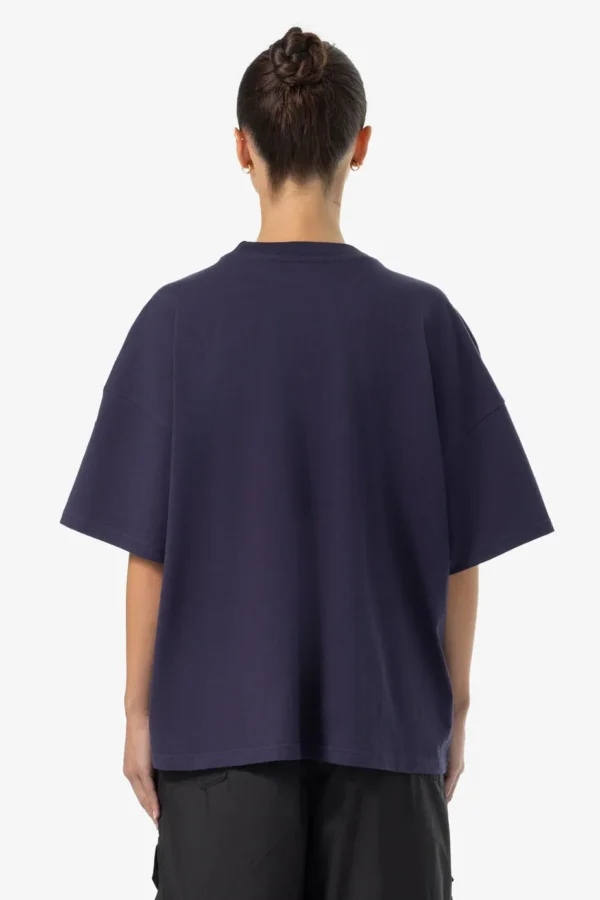Bonnie Oversized Tee Washed Indigo Blue-1