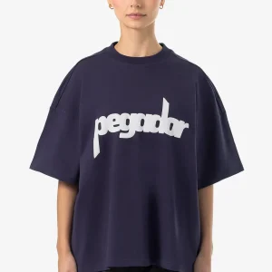 Bonnie Oversized Tee Washed Indigo Blue