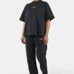Bracy Heavy Oversized Tee Vintage Black White