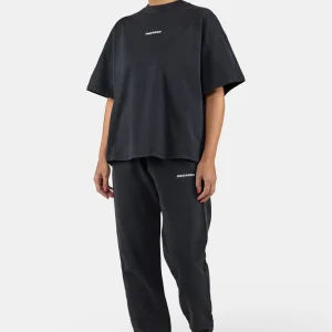 Bracy Heavy Oversized Tee Vintage Black White