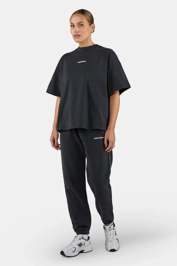 Bracy Heavy Oversized Tee Vintage Black White