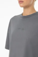 Bracy Heavy Oversized Tee Vintage Grey Grey-2