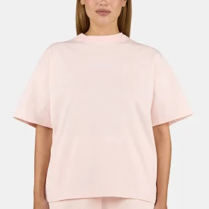 Bracy Heavy Oversized Tee Washed Dusty Rose White