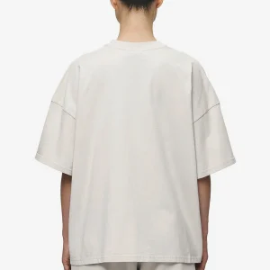 Bracy Heavy Oversized Tee Washed Moon Grey Black Gum-1